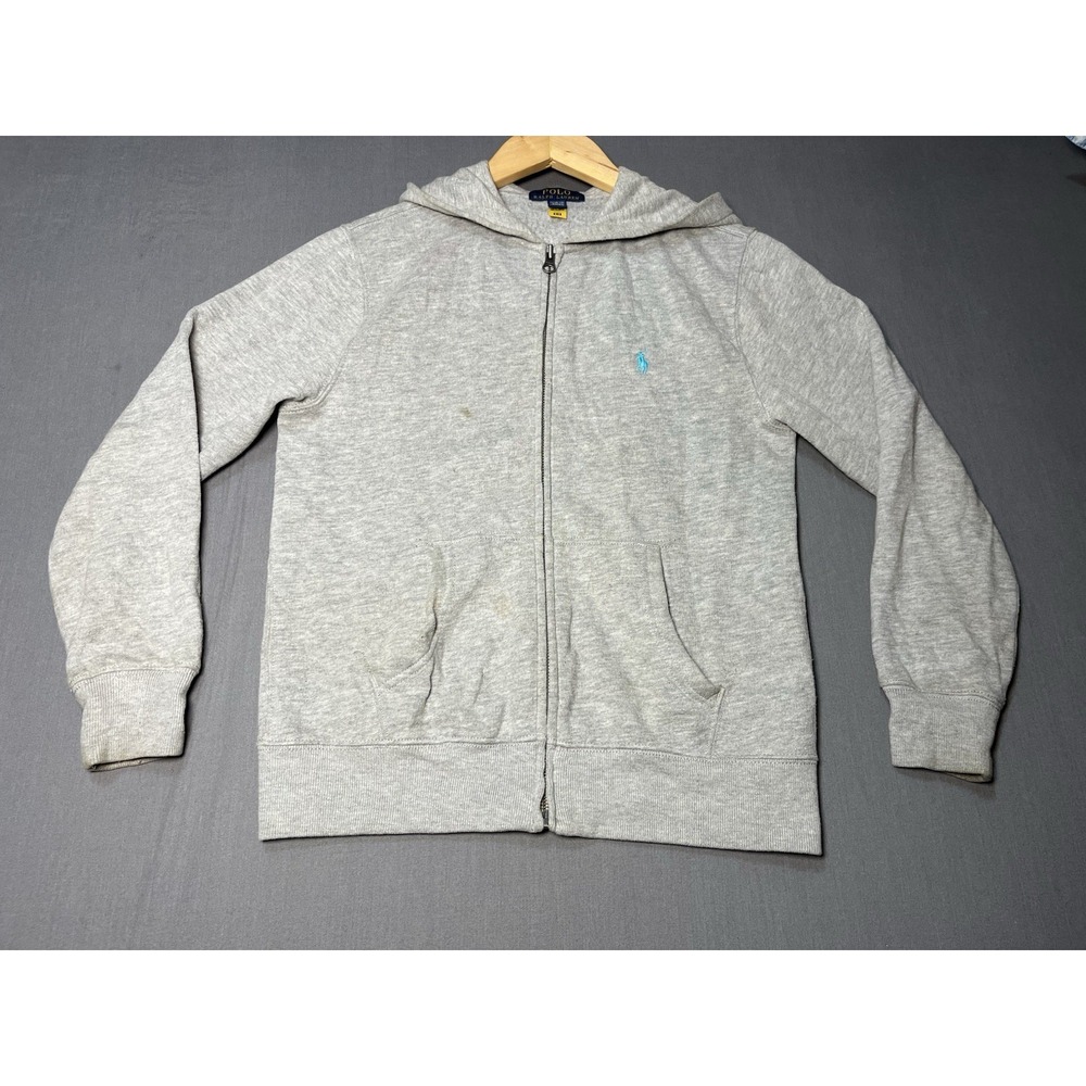 Polo Ralph Lauren Boys Zip Up Sweater Size M (10-12)  Gray